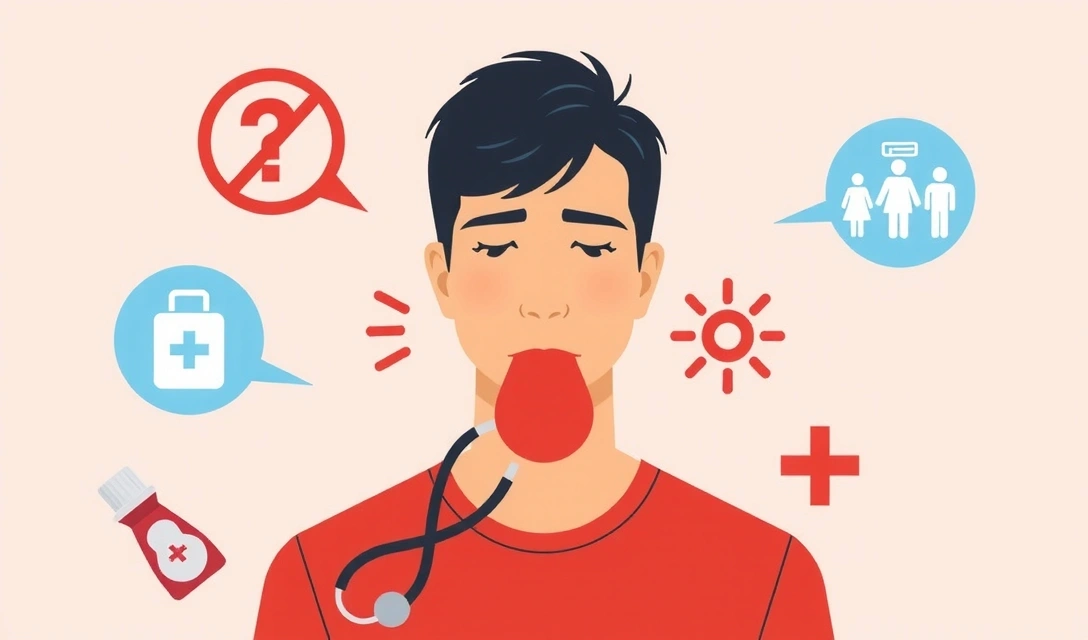 Ilustracja osoby odczuwającej zmęczenie i z wolą