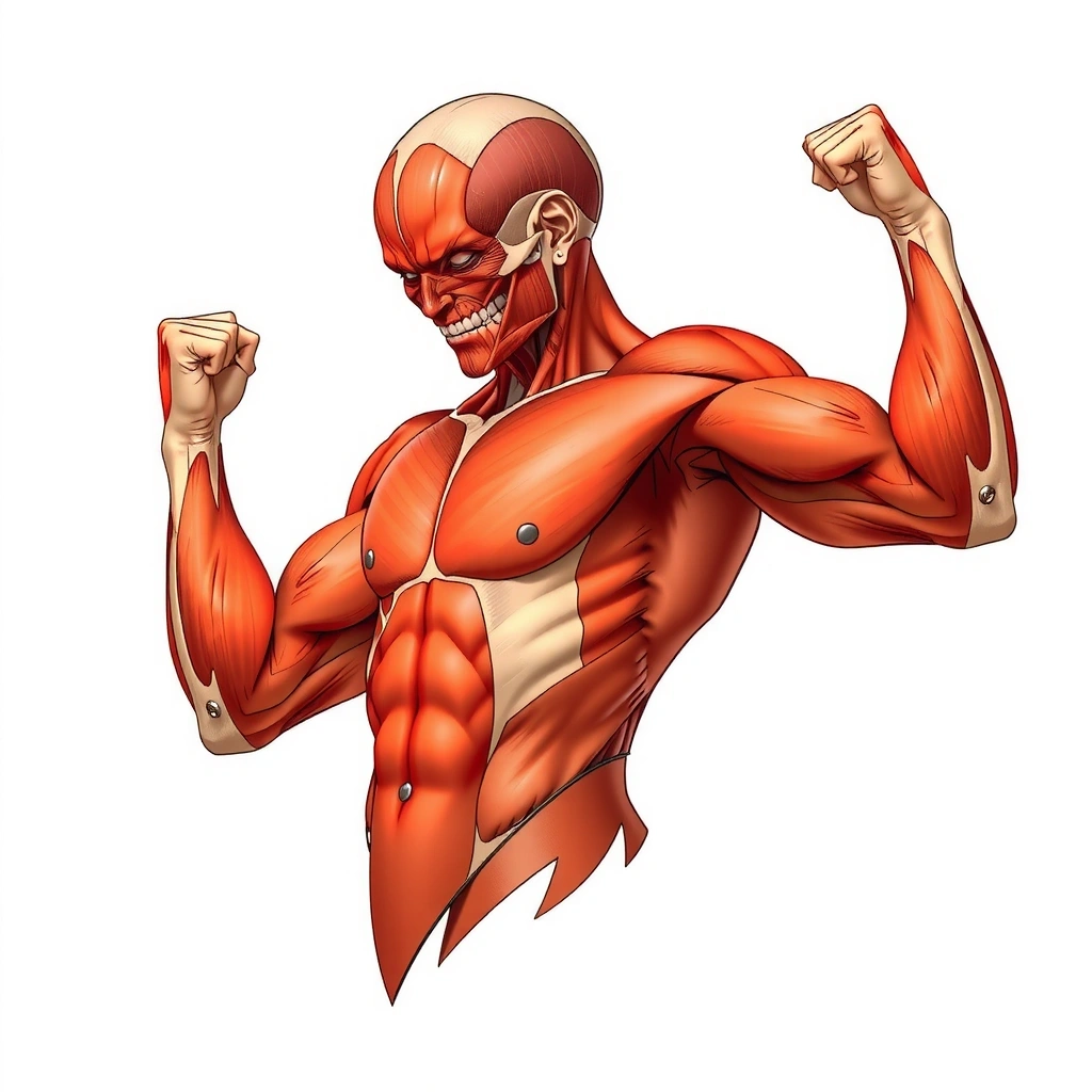 Mięśnie ludzkiego ciała w ruchu